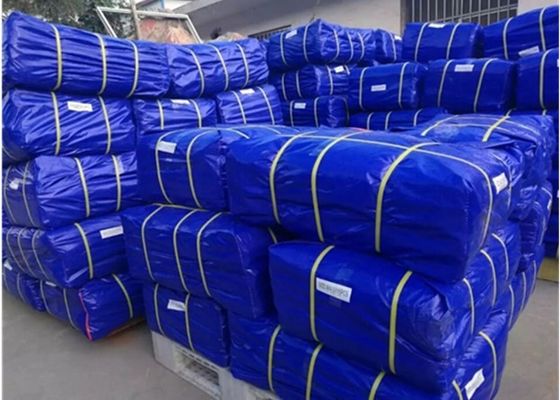 High Strength PE Tarpaulin 120gsm Blue Tarpaulin Truck Cover Roof Shading